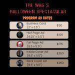 The Wag's Halloween Spectacular Program Ad